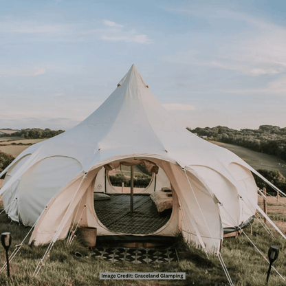 Auvent pour tente Lotus Belle:  Agrandissez votre espace extérieur